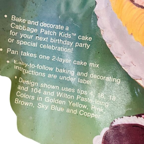 Wilton Cabbage Patch Kids Cake Pan 1984 Aluminum - Picture 4 of 5